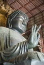 Daibutsu in the Daibutsu-den at Todaiji Temple. Royalty Free Stock Photo