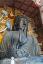 Daibutsu-den, The Big Black Buddha statue at Todaiji Temple, Nara Prefecture, Japan Royalty Free Stock Photo