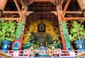 Daibutsu, Giant Buddha statue in Todai-ji temple - Nara Royalty Free Stock Photo