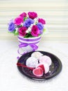 Daifuku mochi japanese sweets Royalty Free Stock Photo