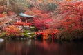 Daigo-ji temple in autumn Royalty Free Stock Photo