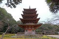 Daigo-ji Temple a Buddhist temple with 5-story pagoda,