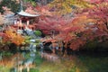 Daigo-ji temple with colorful maple trees in autumn, Kyoto, Japan Royalty Free Stock Photo
