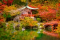 Daigo-ji temple with colorful maple trees in autumn, Kyoto, Japan Royalty Free Stock Photo