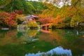 Daigo-ji temple with colorful maple trees in autumn, Kyoto Royalty Free Stock Photo