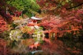 Daigoji Temple with fall colors in autumn, Kyoto, Japan Royalty Free Stock Photo