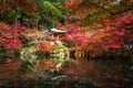 Daigoji temple in maple trees, momiji season, Kyoto, Japan Royalty Free Stock Photo