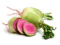 Daikon purple radish vegetable