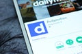 Dailymotion mobile app Royalty Free Stock Photo