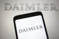 Daimler AG logo Royalty Free Stock Photo