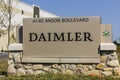 Whitestown - Circa September 2017: Daimler Trucks North America Distribution Center. Daimler Trucks is formerly Freightliner II Royalty Free Stock Photo