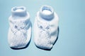 Dainty baby booties Royalty Free Stock Photo