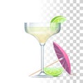 Daiquiri Cocktail Illustration