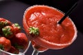 Strawberry daiquiri cocktail Royalty Free Stock Photo