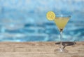 Daiquiri frozen cocktail with lime Royalty Free Stock Photo