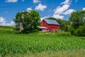 Dairy and corn farm, eastern minnesota Royalty Free Stock Photo