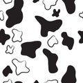 Dairy Cow Skin Pattern Vector Design With Smooth Mottled Texture Royalty Free Stock Photo