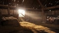 dairy cows in barn Royalty Free Stock Photo