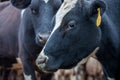 Dairy cows on a cattle farm/ranch