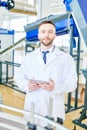 Dairy Factory Owner Posing for Photography