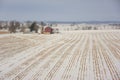 Dairy farm in winter Royalty Free Stock Photo