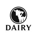 dairy flat modern minimalist logo