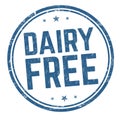 Dairy free sign or stamp