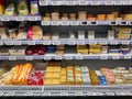 Dairy fridge in European supermarket