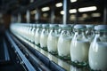 Dairy plants efficient conveyor handles the flow of milk bottles