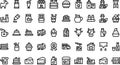 Dairy products icons High-Quality Vector Icons Collection with Editable Stroke. Ideal for Professional and Creative Royalty Free Stock Photo