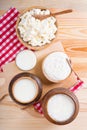 Dairy products. still life with dairy products, milk Royalty Free Stock Photo