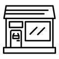 Dairy shop icon, outline style