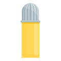 Dairy thermos icon, cartoon style