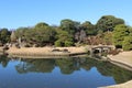 Daisensui Pond in Rikugien Garden, Tokyo, Japan Royalty Free Stock Photo