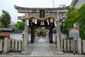 Daishogun Hachi-jinja Shrine entrance in Kyoto, Japan.