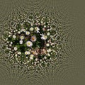 Daisy Chain Flowers Abstract Background Royalty Free Stock Photo