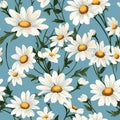 Daisy Dreams Floral Pattern Art Royalty Free Stock Photo