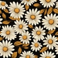 Daisy Dreamscape Floral Pattern Art Royalty Free Stock Photo