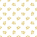 Daisy field. Simple chamomile flowers seamless pattern Royalty Free Stock Photo