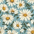 Daisy Harmony Seamless Floral Pattern