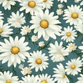 Watercolor painting daisy illustration for feminine touch