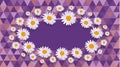 Daisy purple Celebration card