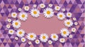 Daisy purple Celebration card