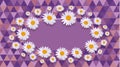 Daisy purple Celebration card