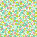 Daisy seamless pattern.