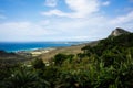 Dajian stone hill and sea view in Kenting national park in Hengchun Taiwan Royalty Free Stock Photo