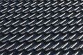 Dak met zwarte betonnen dakpannen Royalty Free Stock Photo