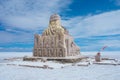 The Dakar Bolivia Monument in Salar de Uyuni Royalty Free Stock Photo