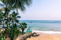 Dakar coastline, beach and vegetation. Dakar. Senegal. West Africa Royalty Free Stock Photo