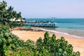 Dakar coastline, beach and vegetation. Dakar. Senegal. West Africa Royalty Free Stock Photo